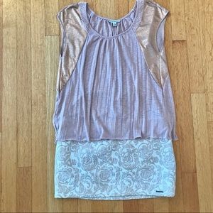 Pink and Rose Gold top